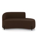 Ver imagem 5 de Sofá 3 Lugares Orgânico 180cm Pé Ferro Preto Morgan Suede Marrom D03 - D’Rossi