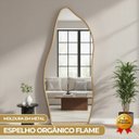 Ver imagem 3 de Espelho Orgânico Flame Corpo Inteiro Moldura Metal 200x100cm:aço Corten