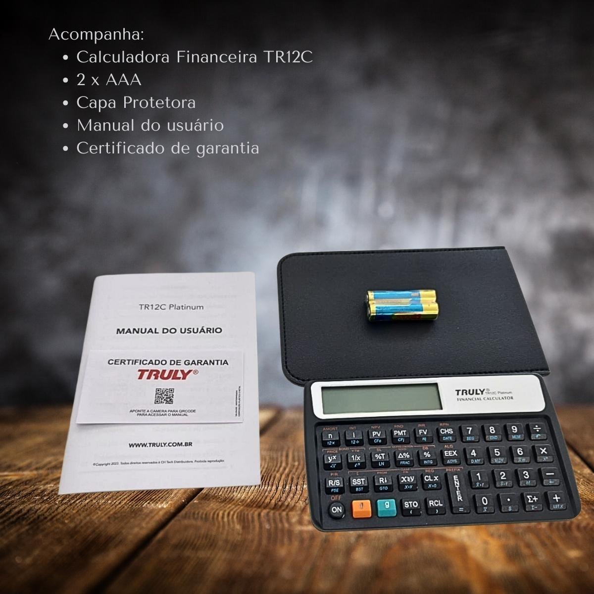 Calculadora Financeira Truly Tr12c Platinum +120 Funções Rpn - 4