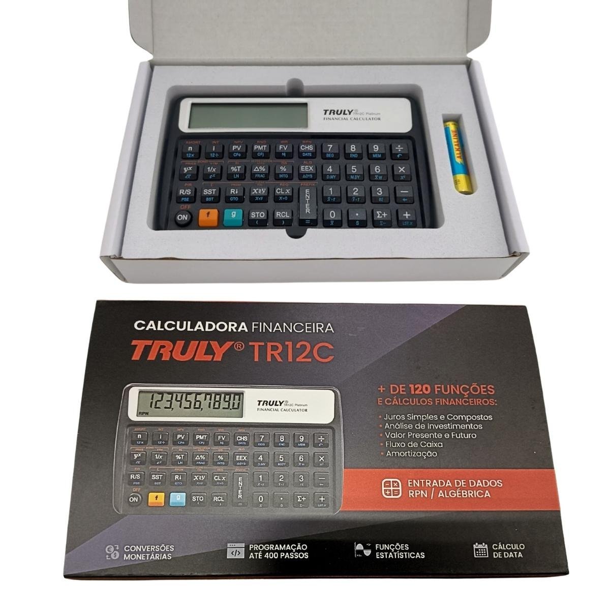 Calculadora Financeira Truly Tr12c Platinum +120 Funções Rpn - 3