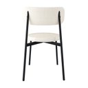 Ver imagem 2 de Cadeira Kyta Fixa com 4 Pés 50 x 44,7 x 83,8 cm com 4 Unidades Branco/Palha/Preto