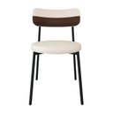 Ver imagem 6 de Cadeira Kyta Fixa com 4 Pés 50 x 44,7 x 83,8 cm com 4 Unidades Branco/Palha/Whisky/Preto