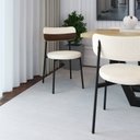 Ver imagem 3 de Cadeira Kyta Fixa com 4 Pés 50 x 44,7 x 83,8 cm com 4 Unidades Branco/Palha/Whisky/Preto