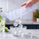Ver imagem 5 de Forma de Gelo com Tampa Rígida 14 Cubos para Freezer Bebidas Drinks Sucos e Papinhas