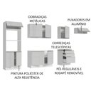 Ver imagem 4 de Cozinha Completa 100% MDF Madesa Acordes 330006 com Armário e Balcão Frentes Branco Brilho Cor:Branc