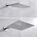 Ver imagem 2 de Ducha Chuveiro 20x20 Slim Cromado Luxo Metal Braço 40cm Solar Gás - Brinovar