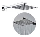 Ver imagem 1 de Ducha Chuveiro 20x20 Slim Cromado Luxo Metal Braço 40cm Solar Gás - Brinovar
