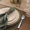 Ver imagem 3 de Jogo 6 Colheres de Mesa Aço Inox 430 20cm Decorado Prateado Talheres Cozinha Mesa Posta