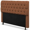 Ver imagem 1 de Cabeceira Cama Box Casal Padrão Sarah 140cm com Frame Bouclê Terracota - Desk Design
