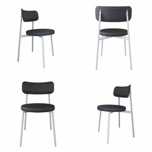 Cadeira Kyta Fixa com 4 Pés 50 X 44,7 X 83,8 Cm com 2 Unidades