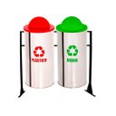 Ver imagem 1 de Conjunto Lixeiras Coleta Seletiva 50l 02 Peças