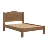 Cama de Casal com Cabeceira 100% Mdf Castanho Munique Fênix - 2