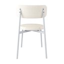 Ver imagem 2 de Cadeira Kyta Fixa com 4 Pés 50 x 44,7 x 83,8 cm com 2 Unidades Branco/Palha