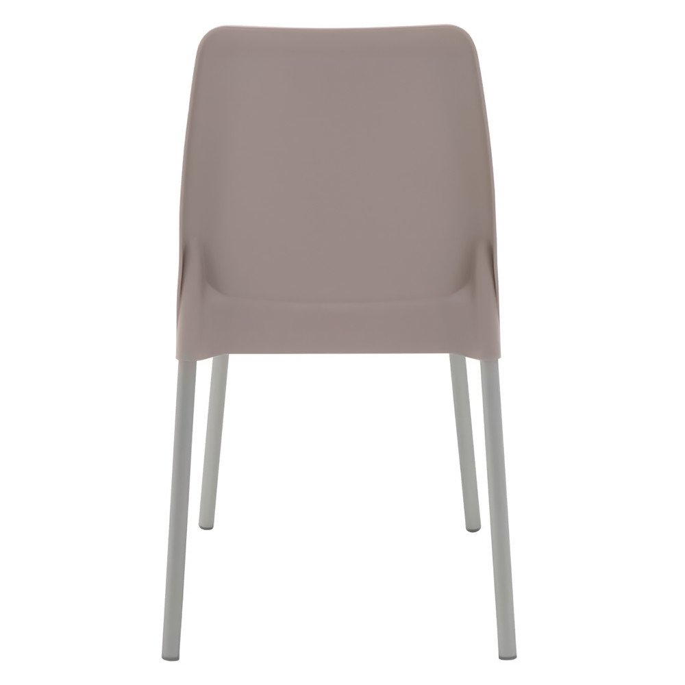 Conjunto com 4 Cadeiras de Plástico Tramontina Vanda com Pernas Alumínio - 6