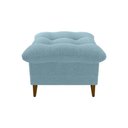 Ver imagem 6 de Poltrona de Amamentação com Puff Montreal Boucle Azul Matrix Boucle Azul