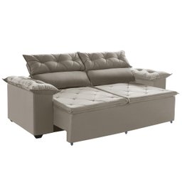 Sofá Compact 150Cm Retrátil e Reclinável com molas Espirais 5 Posições Castor - 1