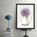 Ver imagem 1 de Quadro Decorativo Lavanda - Renda 33x24cm:moldura Preta