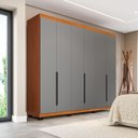 Ver imagem 1 de Guarda Roupa Casal 6 Portas 240cm Madrid Politorno Móveis