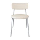 Ver imagem 6 de Cadeira Kyta Fixa com 4 Pés 50 x 44,7 x 83,8 cm com 4 Unidades Branco/Palha