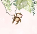 Ver imagem 4 de Papel de Parede Tema Safari Aquarela Menina ( Auto Adesivo Fosco )