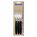 Ver imagem 2 de Garfos de Mesa Tramontina Ipanema com Laminas em Aço Inox e Cabos de Polipropileno Preto 3 Peças