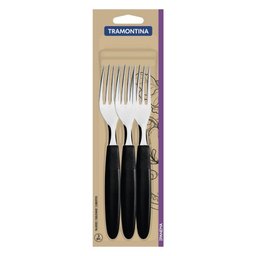 Garfos de Mesa Tramontina Ipanema com Laminas em Aço Inox e Cabos de Polipropileno Preto 3 Peças - 2