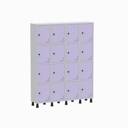Armário Locker Guarda Volume Aço Light 16 portas 138x179,5cm - 2