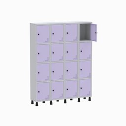 Armário Locker Guarda Volume Aço Light 16 portas 138x179,5cm - 3