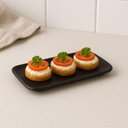 Ver imagem 5 de Kit 10 Travessas Sushi 22x9cm Orgânico Preto Cerâmica Porto