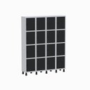 Ver imagem 2 de Armário Locker Guarda Volume Aço Light 16 Portas 138x179,5cm