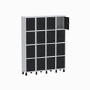 Ver imagem 3 de Armário Locker Guarda Volume Aço Light 16 Portas 138x179,5cm