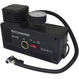 Mini Compressor Ar Automotivo Elétrico 2 em 1 Portátil 12V 110V 127V 300 Psi Importway IWMCAE- - 2