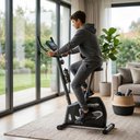 Ver imagem 6 de Bicicleta Athletic Training Vertical 8 Níveis Magnéticos 140kg Suportados Pedal Suave Monitor 11 Fun