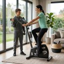Ver mais imagens de Bicicleta Athletic Training Vertical 8 Níveis Magnéticos 140kg Suportados Pedal Suave Monitor 11 Fun