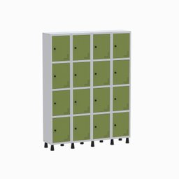 Armário Locker Guarda Volume Aço Light 16 portas 138x179,5cm - 2