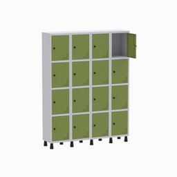 Armário Locker Guarda Volume Aço Light 16 portas 138x179,5cm - 3