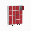 Ver imagem 3 de Armário Locker Guarda Volume Aço Light 16 Portas 138x179,5cm