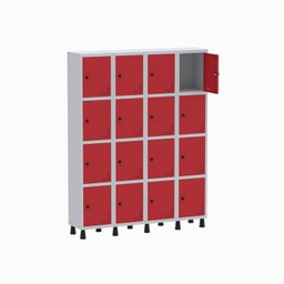 Armário Locker Guarda Volume Aço Light 16 portas 138x179,5cm - 3