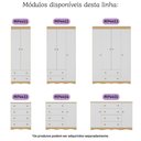 Ver imagem 7 de Quarto de Bebê Completo com Berço Americano 3 em 1 Realeza Multimóveis Mp4583 Madeirado/branco