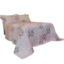 Kit Colcha Casal Bouti Cobre Leito Estampado 3 Peças Cor:Patchwork - 5