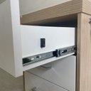 Ver imagem 3 de Kit 2 Gaveteiros Executivo 3 Gavetas com Rodinhas e Chave para Escritório