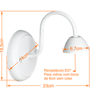 Ver imagem 2 de Kit Arandela Colonial para Montagem Use Tulipas Boca 6:liso/branco/110/220