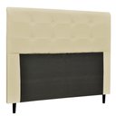 Ver imagem 1 de Cabeceira Luna Para Cama Box Queen 160 cm Corino Bege - D’Rossi
