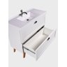 Gabinete para Banheiro com Cuba 80cm Retro Mdf Milano - On Móveis Cor:branco - 5