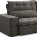 Ver imagem 7 de Sofá Retrátil Reclinável para Sala 3 Lugares 200cm Neruda F04 Veludo Marrom Escuro - Lyam Decor