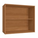 Ver imagem 3 de Armário Aéreo 2 Portas 80cm Ciela Azul/Canela