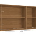 Ver imagem 5 de Armário Aéreo 3 Portas 120cm Ciela Marrom/Canela