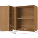 Ver imagem 5 de Armário Aéreo de Canto 1 Porta 98cm Ciela