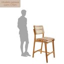 Ver imagem 4 de Conjunto com 2 Banquetas em Madeira Eloa Premium Bege/Milano/Imbuia Marrom