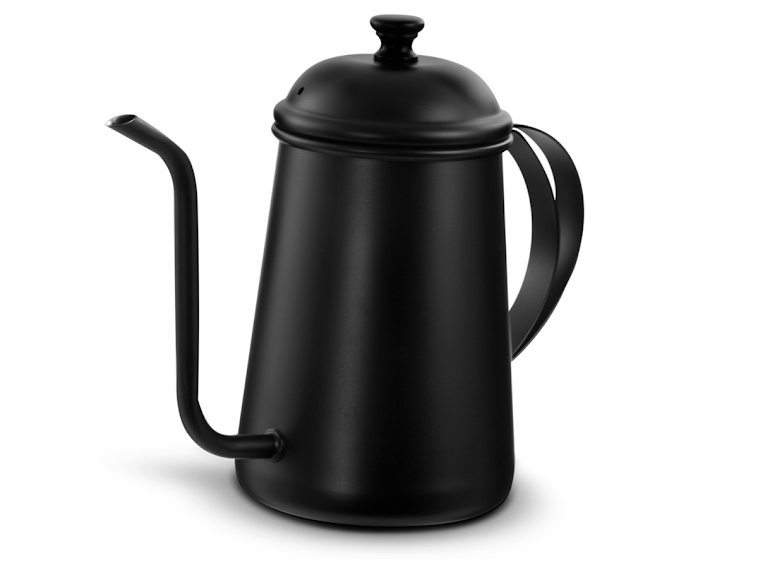 CHALEIRA BULE BICO FINO PRETA 700 ML:Preto